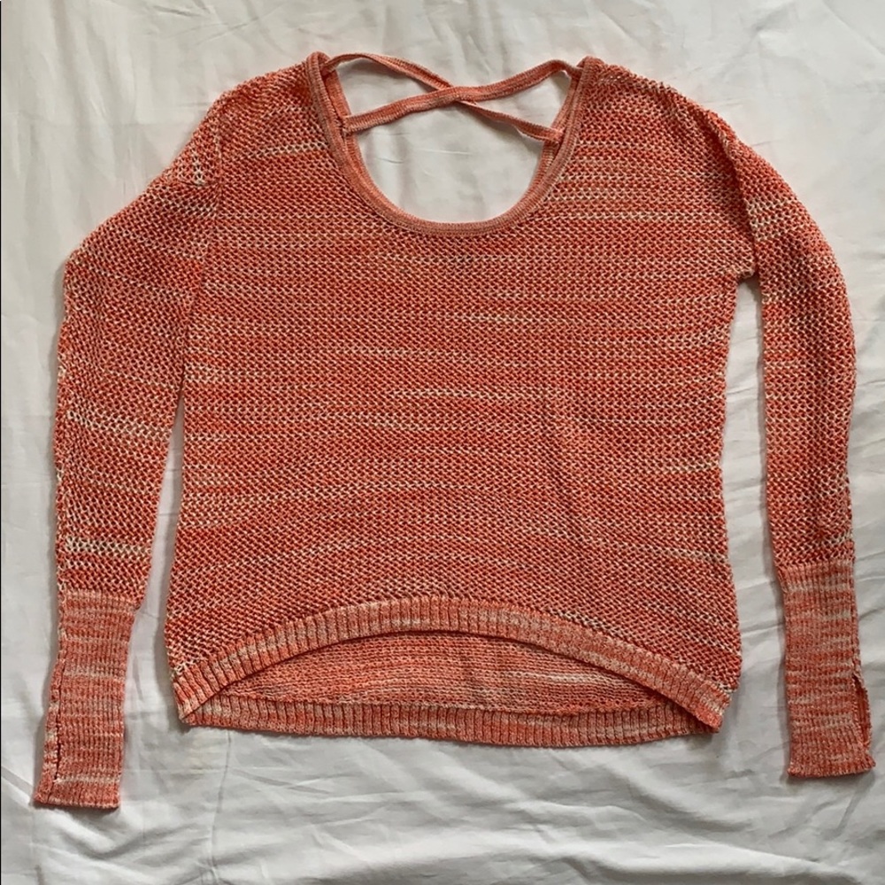 3/$20 Medium Soybu loose knit cross back sweater